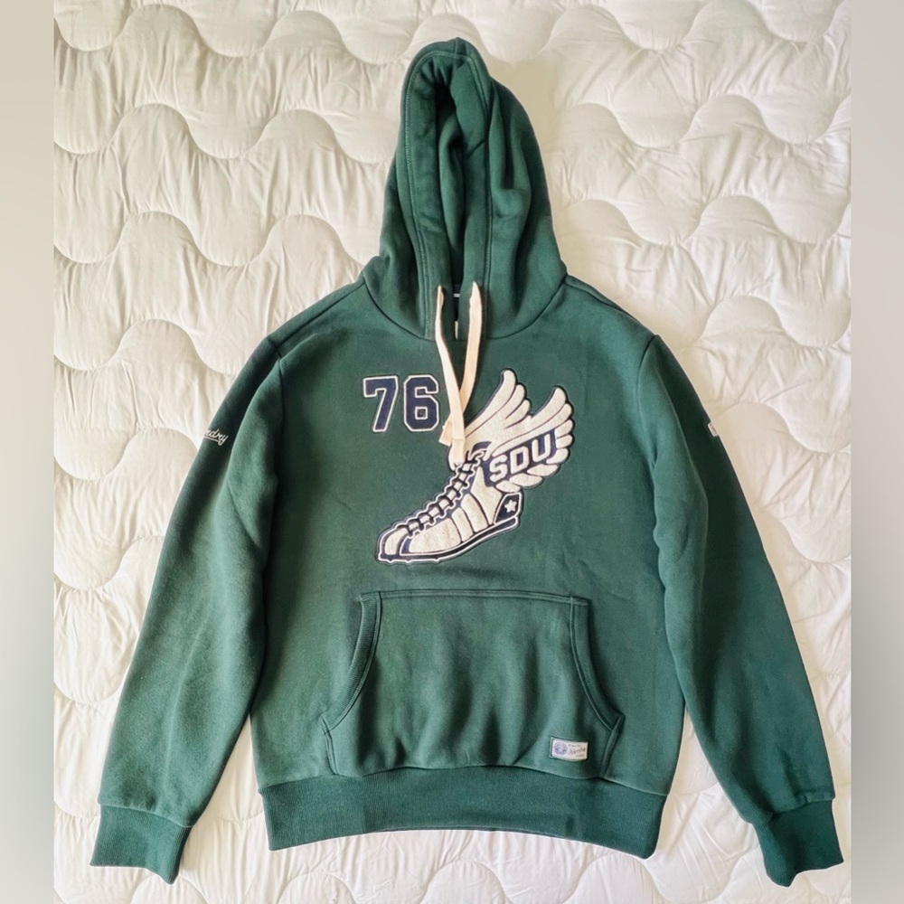 Superdry Heather Green University Track Hoodie *FREE SHIPPING*